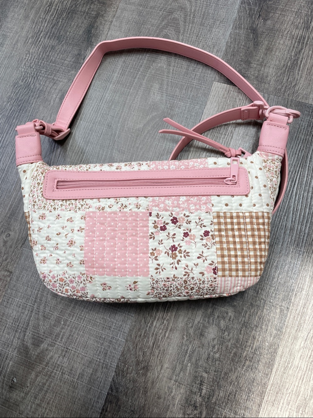 Poppy & Peonies Quilted Pink Floral large  Sidekick Bag - Picture 5 of 7